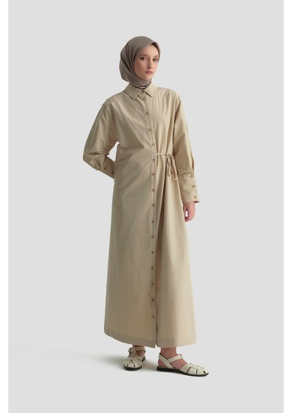 Gömlek Elbise 25KD1003 Vizon fiyatları