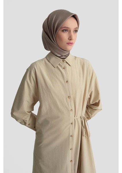 Gömlek Elbise 25KD1003 Vizon modelleri