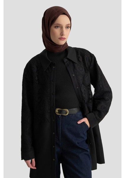 Dantel Allerli Kap 25K7924 Siyah fiyatları