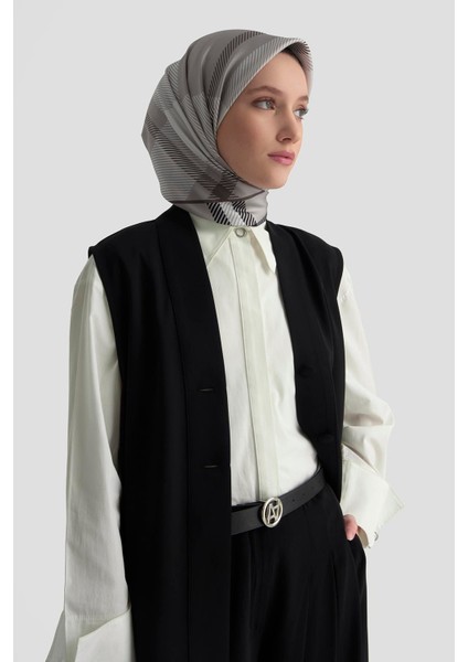 Asimetrik Yelek 25K4801 Siyah