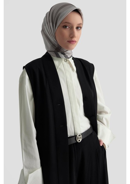 Asimetrik Yelek 25K4801 Siyah fırsatları