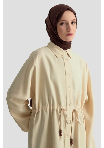 Bağcıklı Safari Tunik 25KD9012 Bej