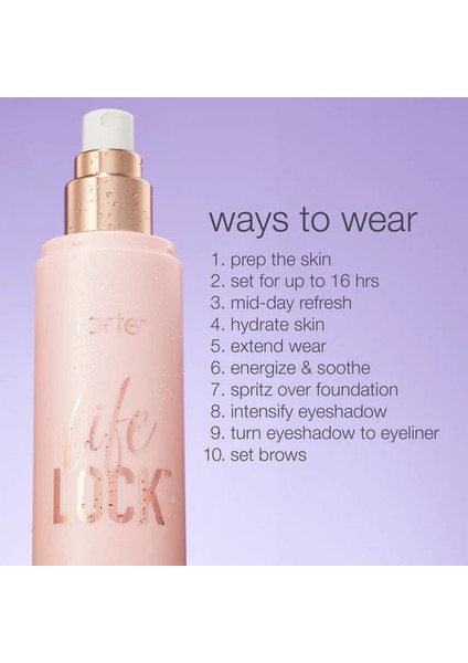 Life Lock™ Hydrating Setting Spray - Nemlendirici Sabitleyici Sprey 100 ml fırsatları