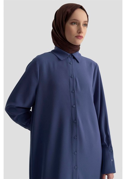 Tunik Elbise 25KD1017 Indigo modelleri