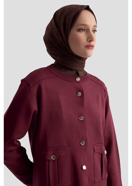 Hırka Etek Triko Takım 25KTD6120 Bordo fırsatları