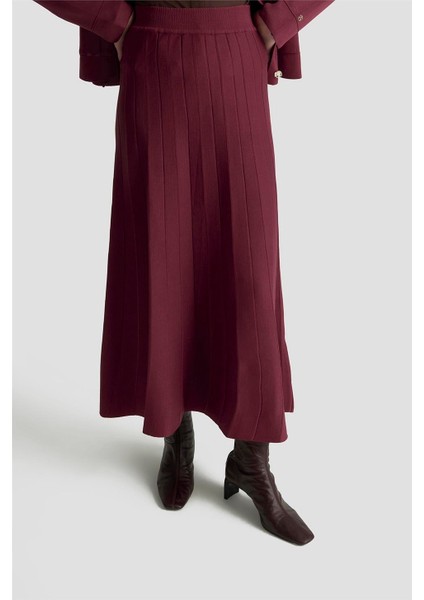 Hırka Etek Triko Takım 25KTD6120 Bordo indirimleri