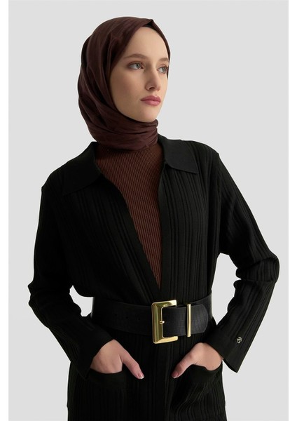 Cepli Triko Giyçık 25KTD569 Siyah