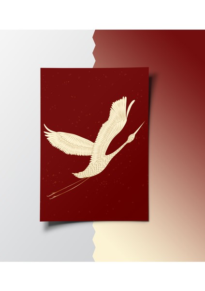 Erçevesiz Poster Turna Dijital Baskı Poster Turna Kuşu, Minimalist Soyut Hayvan Temalı Poster fiyatları