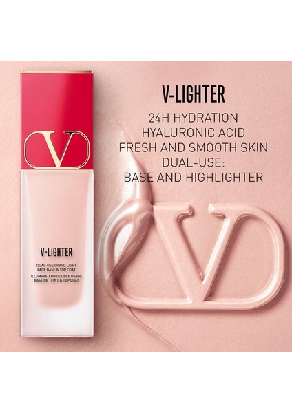 V-Lighter - 2'si 1 Arada Aydınlatma Etkili Makyaj Bazı 02 Ambra (25 Ml)