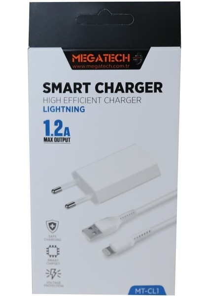 Mt-Cl1 1.2ın USB Ev Şarj Kafa+Iphone Kablo