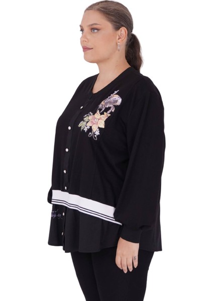 Kadın Büyük Beden Gömlek Görünümlü Bluz fiyatları