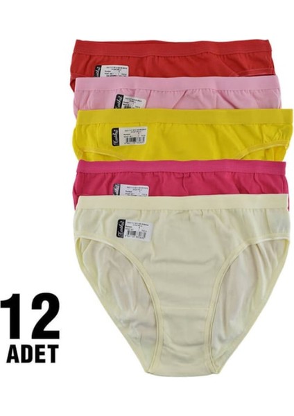 Nehir Bikini-Külot-12 Adet- Çok Renkli