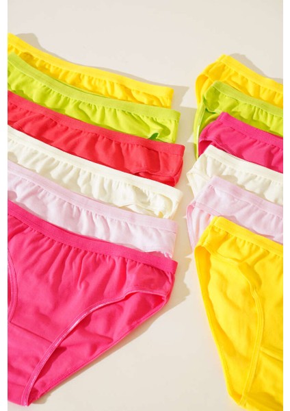 Nehir Bikini-Külot-12 Adet- Çok Renkli fiyatları