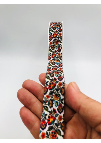 5 Metre Desenli Kadife Kurdele 25 Mm, Keten, Saten, Kadife, Ohça, Süsleme, Çeyiz, Gelin, Nişan, Söz, Paketleme, Fiyonk