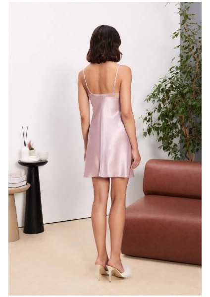 Saten Dantelli Kadın Gecelik ve Sabahlık Takımı - 4500 fiyatları