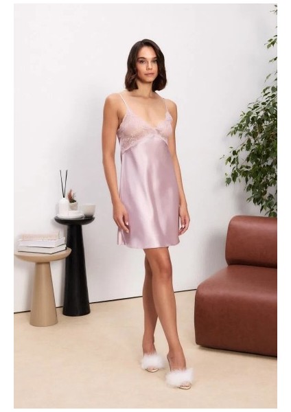 Saten Dantelli Kadın Gecelik ve Sabahlık Takımı - 4500 fırsatları