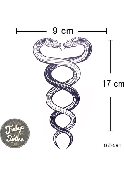 Yarı Kalıcı Dövme Geçici Yılan Dövmesi GZ-594 fiyatları