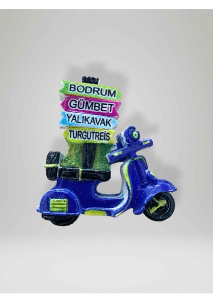 Bodrum / Gümbet / Yalıkavak / Turgutreis Temalı Kabartmalı Polyester Magnet