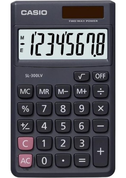 SL-300LV-W-DP 8 Hane Cep Tipi Hesap Makinesi