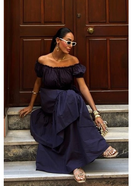 Büzgülü Crop Kat Detaylı Fırfır Etekli Takım 10196