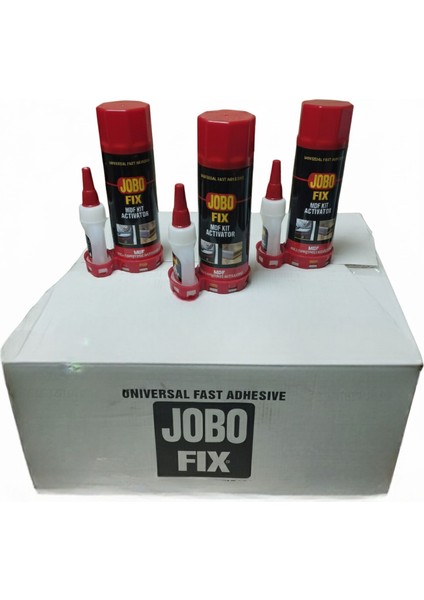 Jobo Fix Mdf Hızlı Yapıştırıcı Spreyi & Genel Amaçlı Hızlı Yapıştırıcı 24 Adet 1 Koli