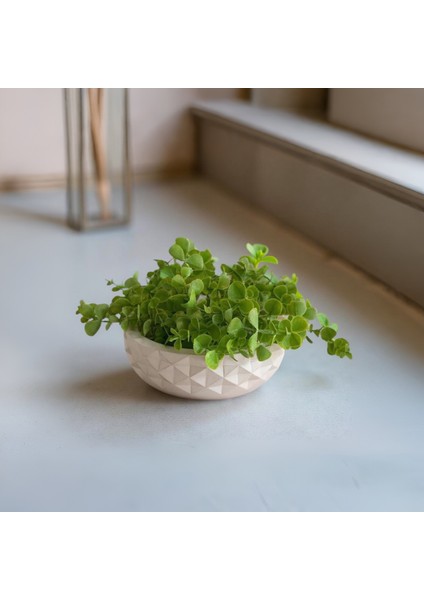 Piramit Desenli Çok Amaçlı Dekoratif Kase 20X6 cm