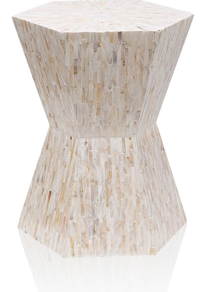 Sedef Tabure Yan Sehpa 35X40X50 cm TLC0129