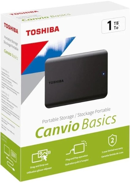 1tb Canvio Basic 2.5" Gen1 USB 3.2 Harici Harddisk (HDTB510EK3AA) fiyatları