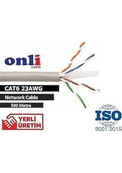 ON-6002 U-Utp 23 Awg Cca 500 Metre Cat6 Kablo