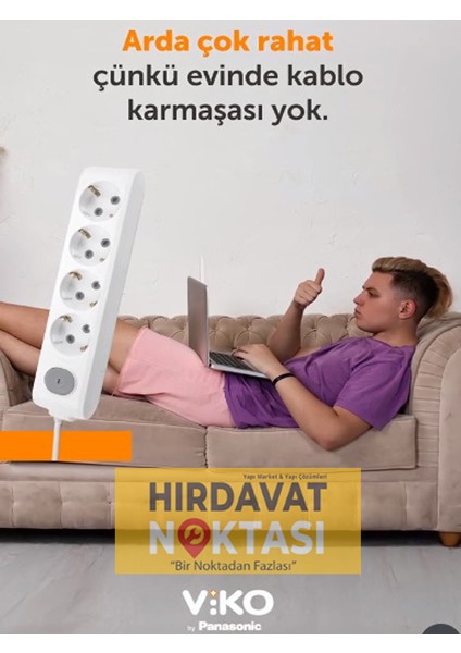 5' Li Topraklı Anahtarlı Çocuk Korumalı 5 Metre Kablolu Grup Priz modelleri