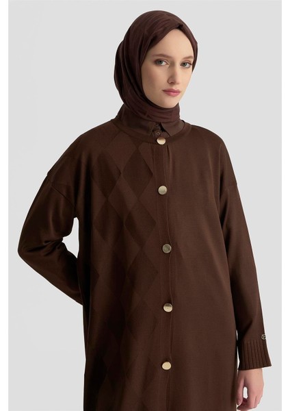 Trend Triko Hırka 25KTD4124 Acı Kahve modelleri
