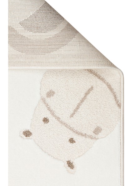 Bambino BMB04 Cream Beige Yumuşacık Dokulu Pastel Renklere Sahip Çocuk Halısı
