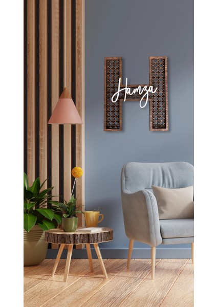 Dekoratif Rattan Desenli Isimli Kapı ve Duvar Süsü fırsatları