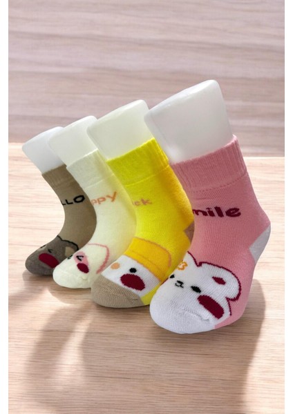 8 Çift Burun Dikişsiz Desenli Kışlık Kalın Havlu Kız Çocuk Soket Çorap modelleri