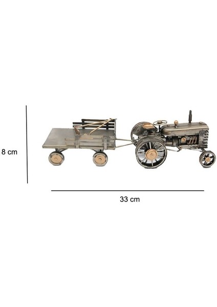 Dekoratif Metal Traktör Römorklu C1603 fiyatları