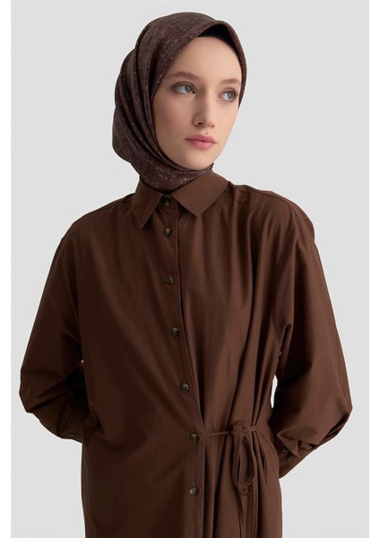 Gömlek Elbise 25KD1003 Kakao modelleri