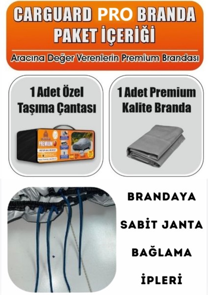 Togg T10F ile Birebir Uyumlu Miflonlu Premium Branda Oto Çadır Örtü fiyatları