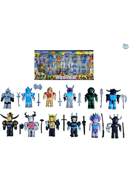 Roblox 12'li Kaliteli Figür Oyuncak Toplam 24 Parça Set