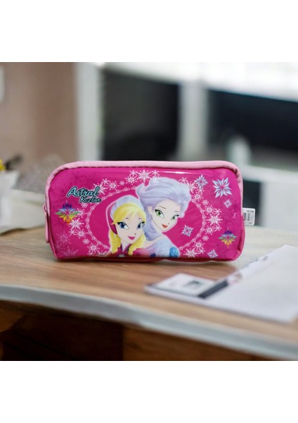 Kız Çocuk Çift Gözlü Kalemlik ve Kalem Kutusu indirimleri