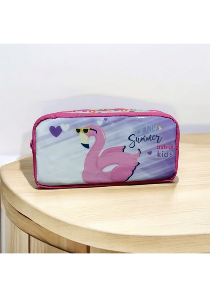 Kız Çocuk Çift Gözlü Kalemlik ve Kalem Kutusu