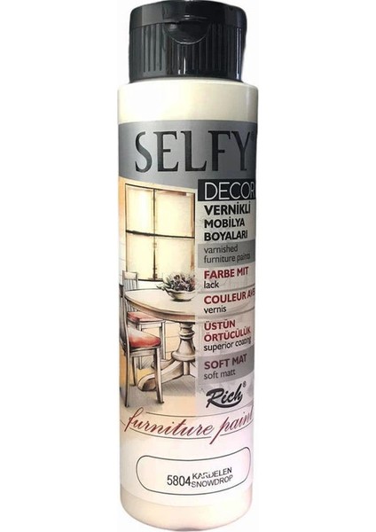 Selfy Decor Vernikli Boya 500 cc 5804 Kardelen