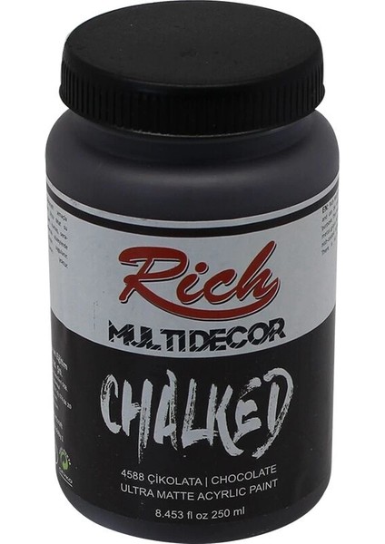 Multi Decor Chalked Akrilik Boya 250 Cc. 4588 Çikolata