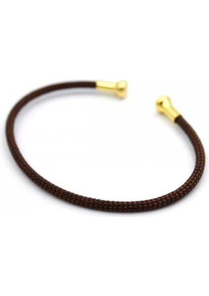 Hasır Pndr Bileklik - Kahverengi