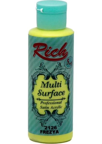 Multi Surface Her Yüzey Için Akrilik Boya 120 Cc. 2126 Frezya