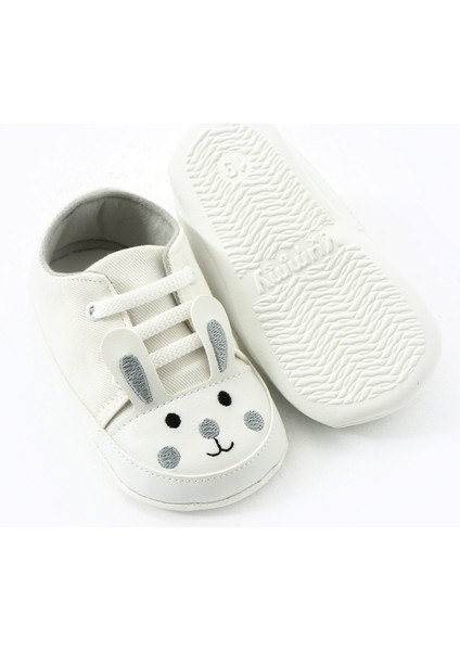 Ilk Adım Bağcıklı Tavşan Nakışlı Kaydırmaz Taban Bebek Patik modelleri