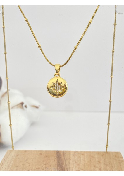 Taşlı Kutup Yıldızı Çelik Kolye fiyatları