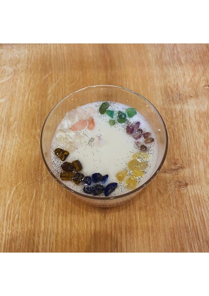 Çakra Dengeleme & Aktifleştirme Tılsımlı Ritüel Mumu – Yasemin Esanslı Soya Wax – 7 Çeşit Doğal Taş fiyatları