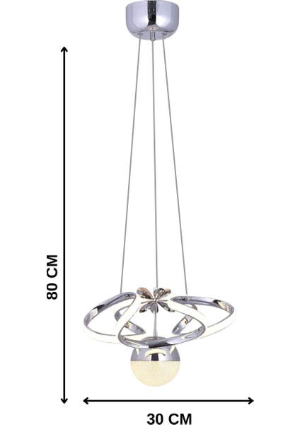 Parla Modern Krom Cam Avize Yatak Odası - Hol - Salon fiyatları