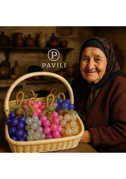 Pavili 3'lü El Yapımı Üzüm Sabun Seti – Doğal Asılabilir Sabunlar (Renk Seçimli – Hediyelik) fiyatları