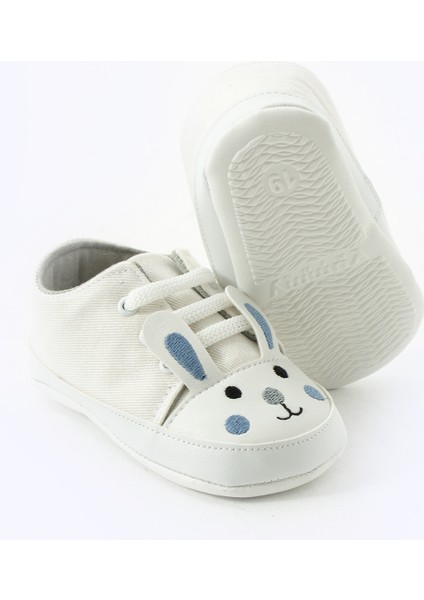 Ilk Adım Bağcıklı Tavşan Nakışlı Kaydırmaz Taban Bebek Patik modelleri